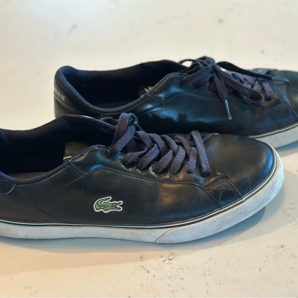 Lacoste Black Leather Men's Sneakers
